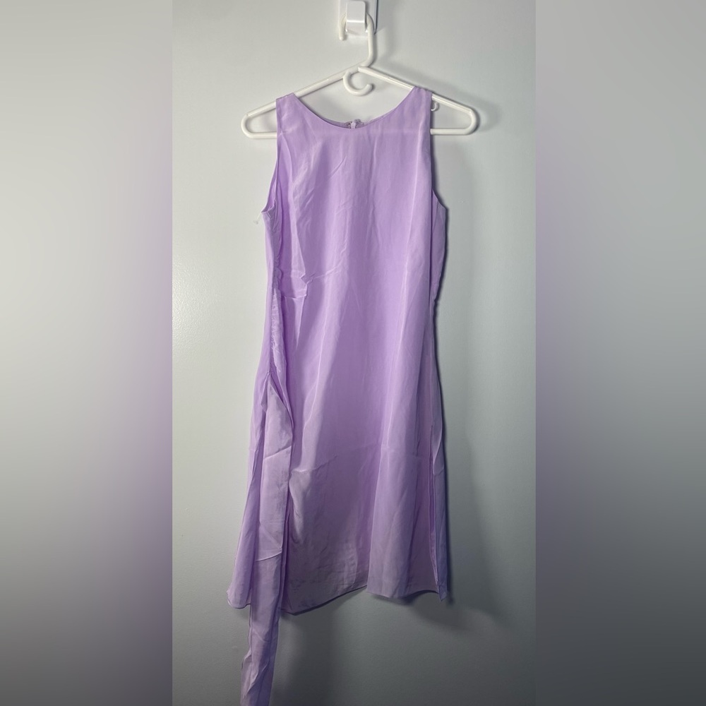 Studio Y 100% Crepe Silk Asymmetrical Blouse